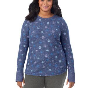 #1508 Cozy Stretch Thermal Long Sleeve Crew PLUS